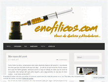 Tablet Screenshot of enofilicos.com